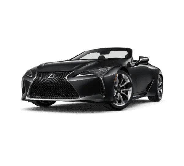 Black Lexus LC 500 Convertible PNG Transparent Background