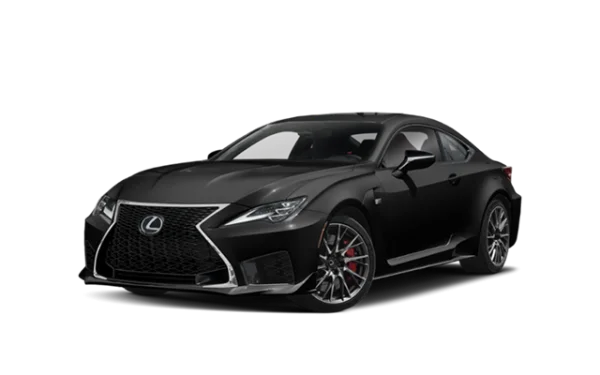 Black Lexus RC F Coupe PNG Transparent Background