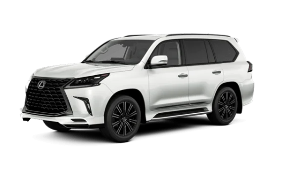 White Lexus LX 600 SUV PNG Transparent