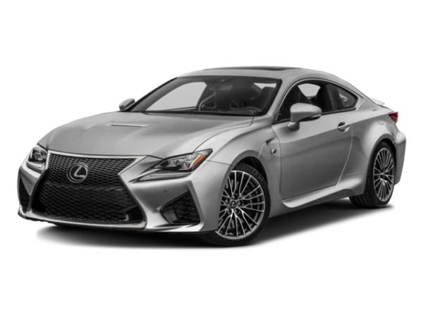 Silver Lexus RC F Coupe PNG Transparent Background
