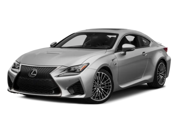 Silver Lexus RC F Car PNG Transparent Background