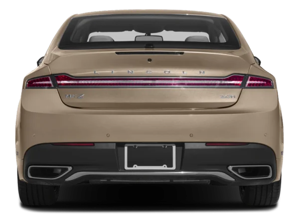 Gold Lincoln MKZ Sedan Rear View PNG Transparent