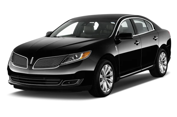 Black Lincoln Sedan Car PNG Transparent Background