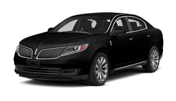 Black Lincoln Sedan Car PNG Transparent Background