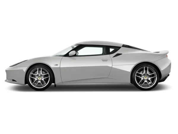Silver Lotus Evora Sports Car PNG Transparent Background