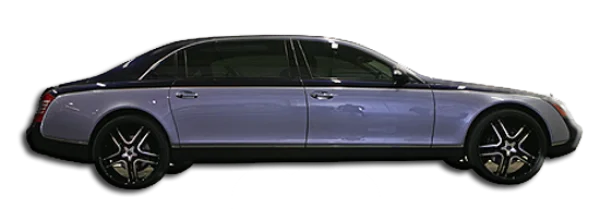 Two-Tone Luxury Sedan Car PNG Transparent Background