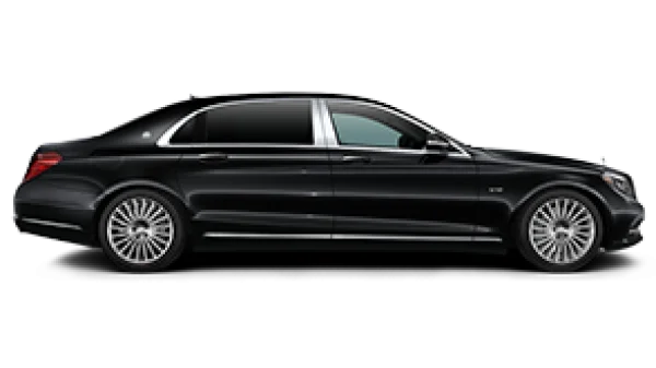 Black Luxury Sedan Car PNG Transparent Background