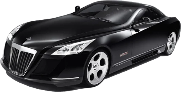 Black Luxury Sports Car PNG Transparent Background