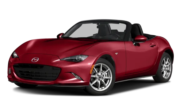 Red Mazda Miata Convertible PNG Transparent Background