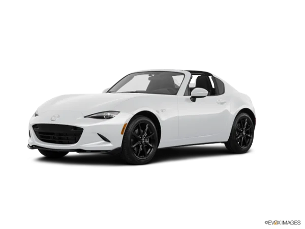 White Mazda MX-5 Miata RF Car PNG Transparent Background
