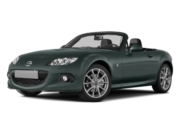 Dark Green Mazda Miata Convertible PNG Transparent Background