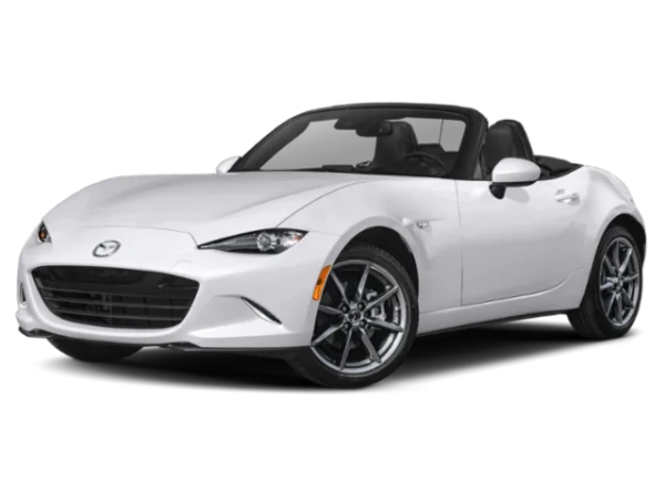White Mazda MX-5 Miata Convertible PNG Transparent Background