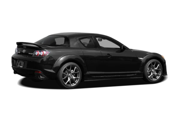 Black Mazda RX-8 Car PNG Transparent Background