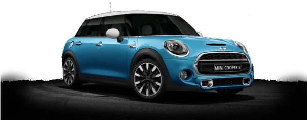 Light Blue Mini Cooper S PNG Transparent Background