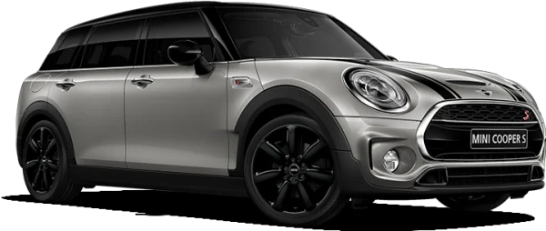 Mini Cooper S Silver Car PNG Transparent Background