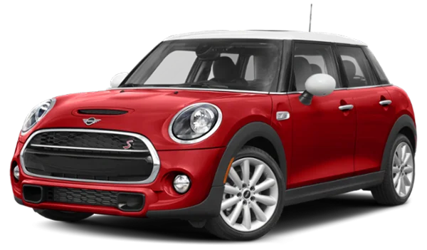 Red Mini Cooper Car PNG Transparent Background