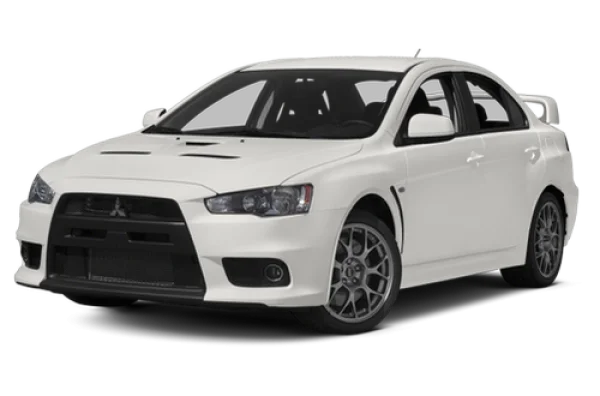 White Mitsubishi Lancer Evo X PNG Transparent Background