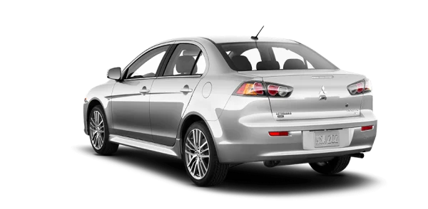 Silver Mitsubishi Lancer Car PNG Transparent