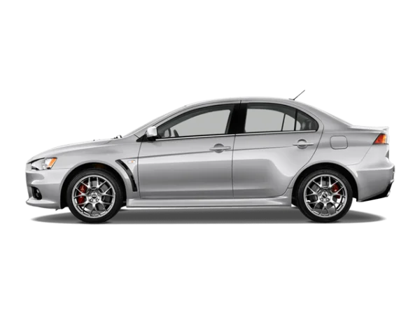 Silver Sports Sedan Car PNG Transparent Background