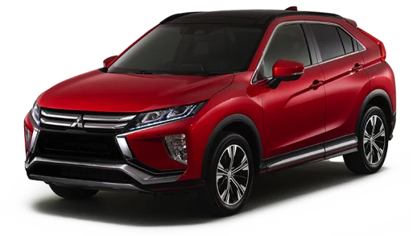 Red Mitsubishi Eclipse Cross PNG Transparent Background