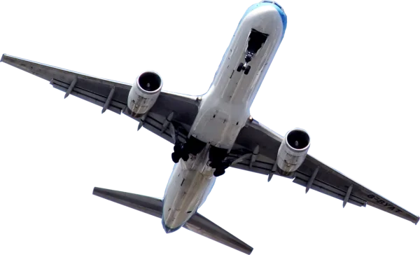 Airplane Flying Overhead PNG Transparent Background