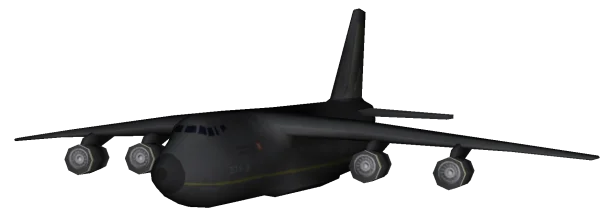 Dark Military Cargo Plane PNG Transparent Background