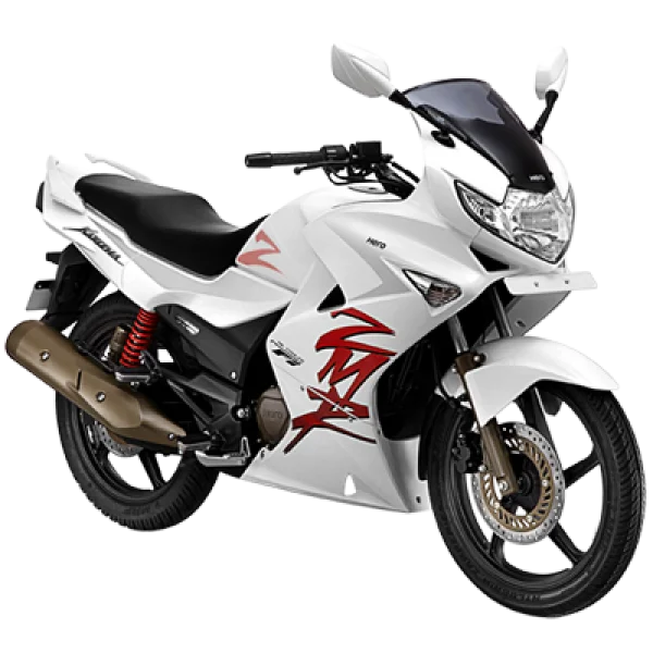 White Hero Karizma ZMR Motorcycle PNG