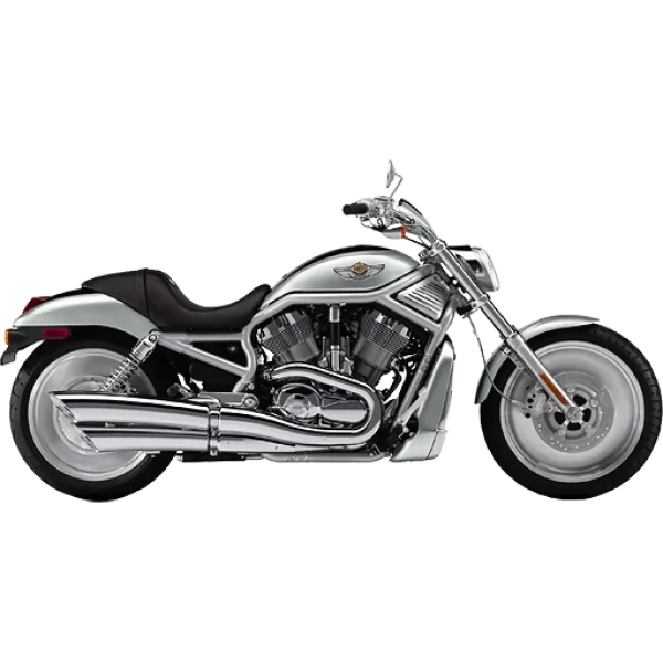 Silver Harley-Davidson V-Rod Motorcycle PNG