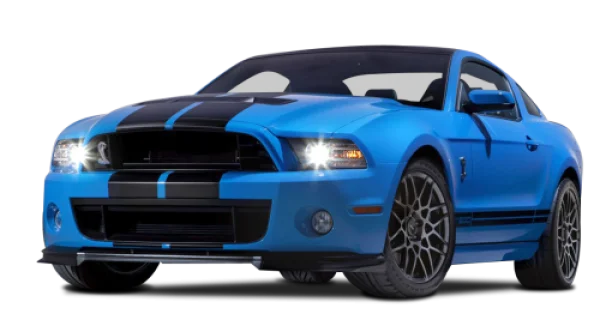 Blue Ford Mustang Shelby GT500 PNG Transparent Background