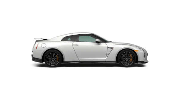 White Nissan GT-R Sports Car PNG Transparent