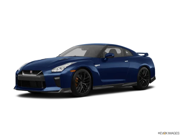 Blue Nissan GT-R Sports Car PNG Transparent Background