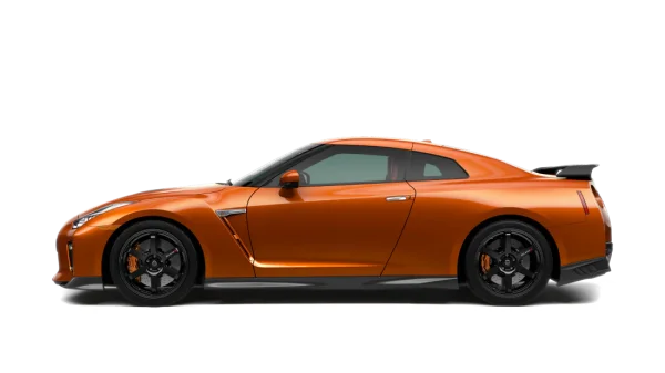 Orange Nissan GT-R Sports Car PNG Transparent