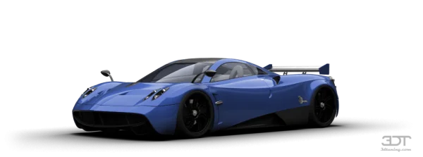 Blue Pagani Huayra Sports Car PNG Transparent Background