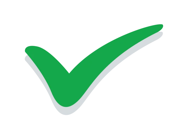 Green Check Mark Icon PNG Transparent Background