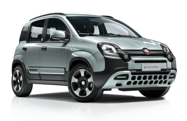 Light Green Fiat Panda Cross Car PNG