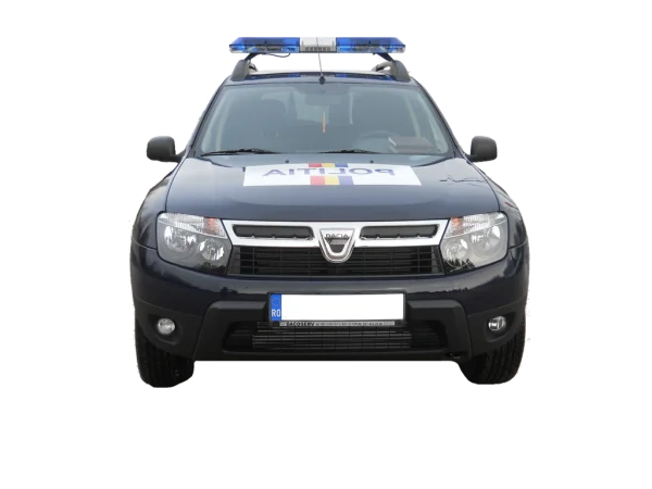 Romanian Police Car Front View PNG