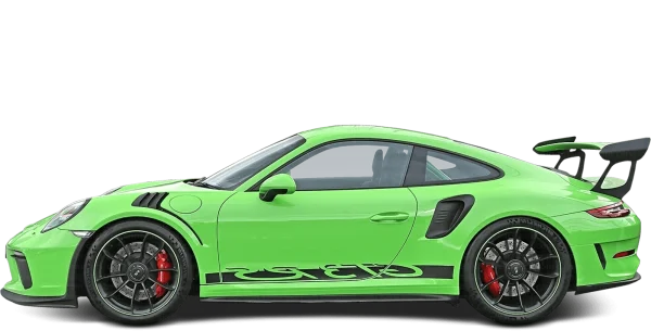 Lime Green Porsche 911 GT3 RS Sports Car PNG