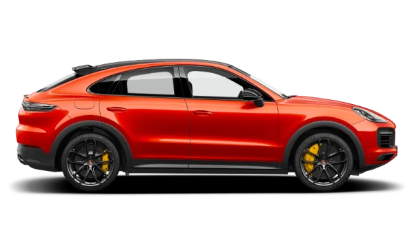 Red Porsche Cayenne Coupe PNG Transparent Background