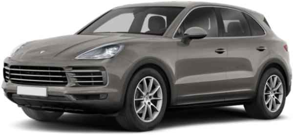Gray Porsche Cayenne SUV PNG Transparent Background