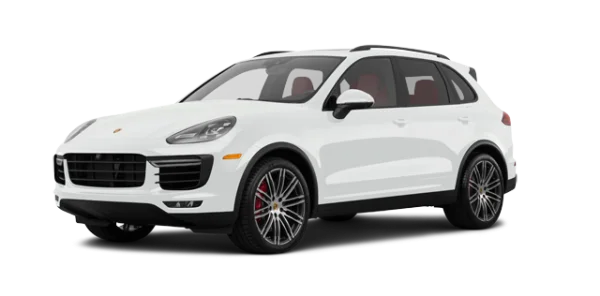 White Porsche Cayenne SUV PNG Transparent Background