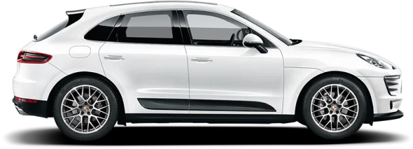 White Porsche Macan SUV PNG Transparent