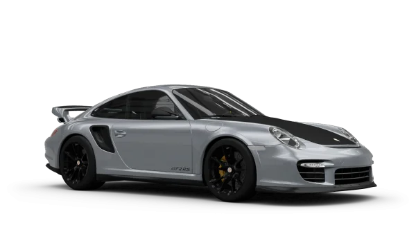 Silver Porsche GT2RS Car PNG Transparent Background