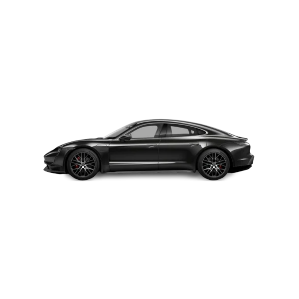 Dark Grey Porsche Taycan Electric Car PNG