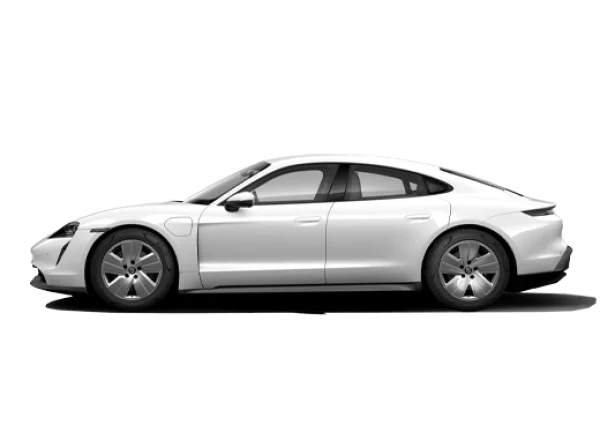 White Electric Sports Car Side View PNG