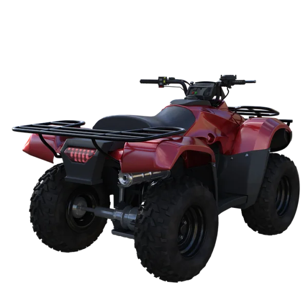 Red ATV Quad Bike Transparent Background