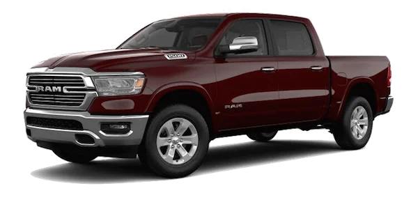 Red Ram 1500 Pickup Truck PNG Transparent Background