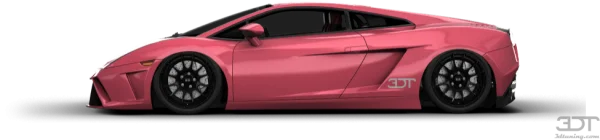 Pink Sports Car PNG Transparent Background