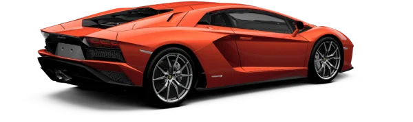 Orange Lamborghini Aventador Sports Car PNG