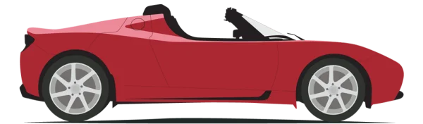 Red Sports Car PNG Transparent Background