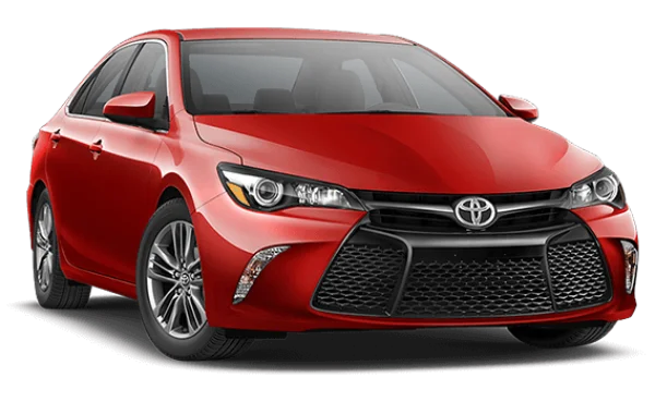 Red Toyota Camry Car PNG Transparent Background